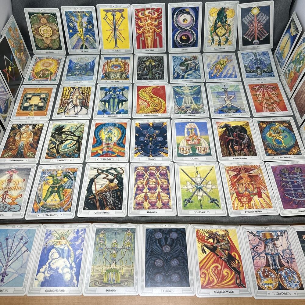 Aleister Crowley Thoth Tarot Partial Deck 53 Replacement Cards Art Deco READ